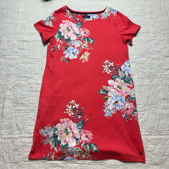 Floral Cotton Jersey Dress | A-Line Tea Dress · Joules - Picture 2 of 14